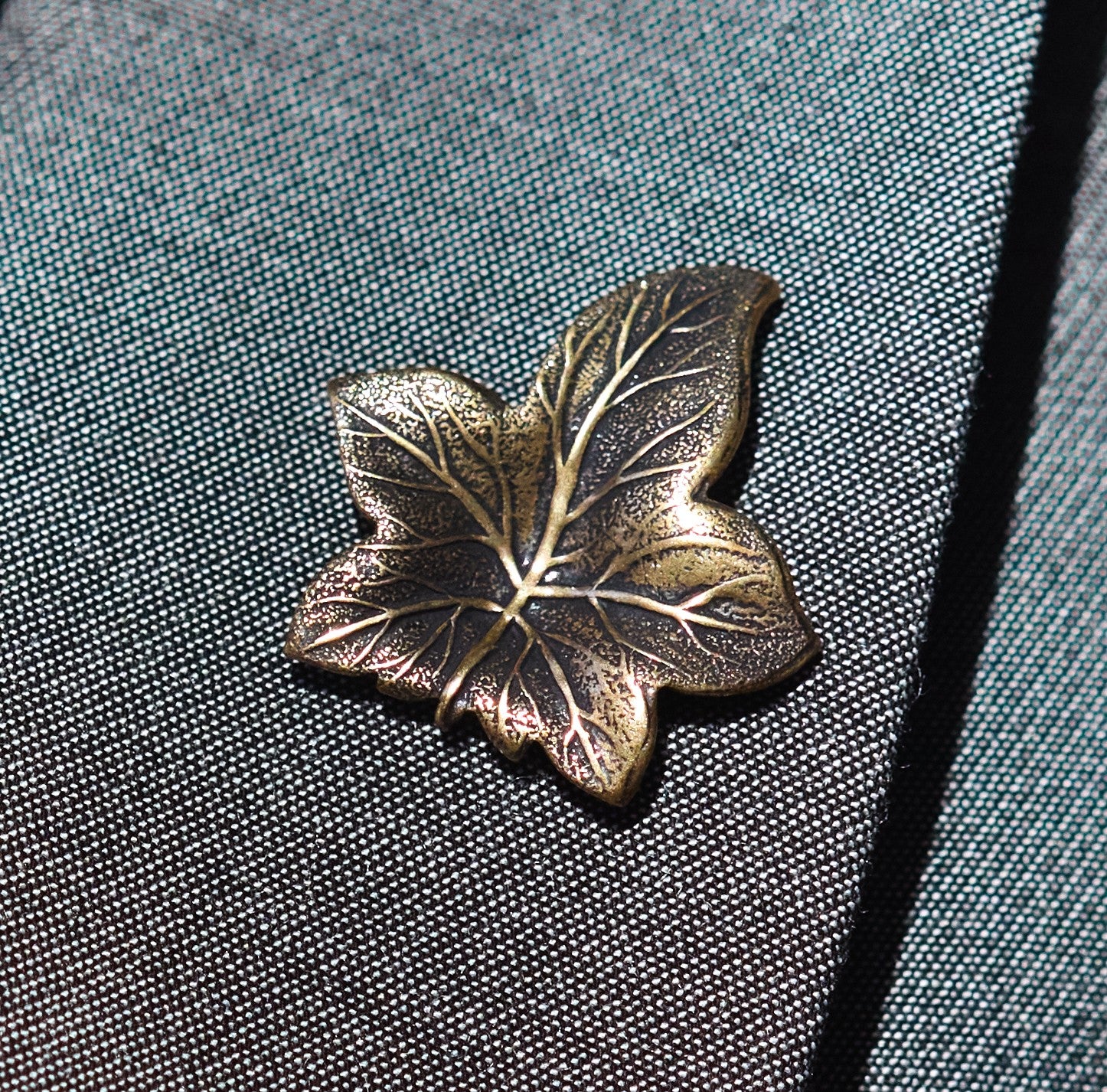 Brass Ivy Pin